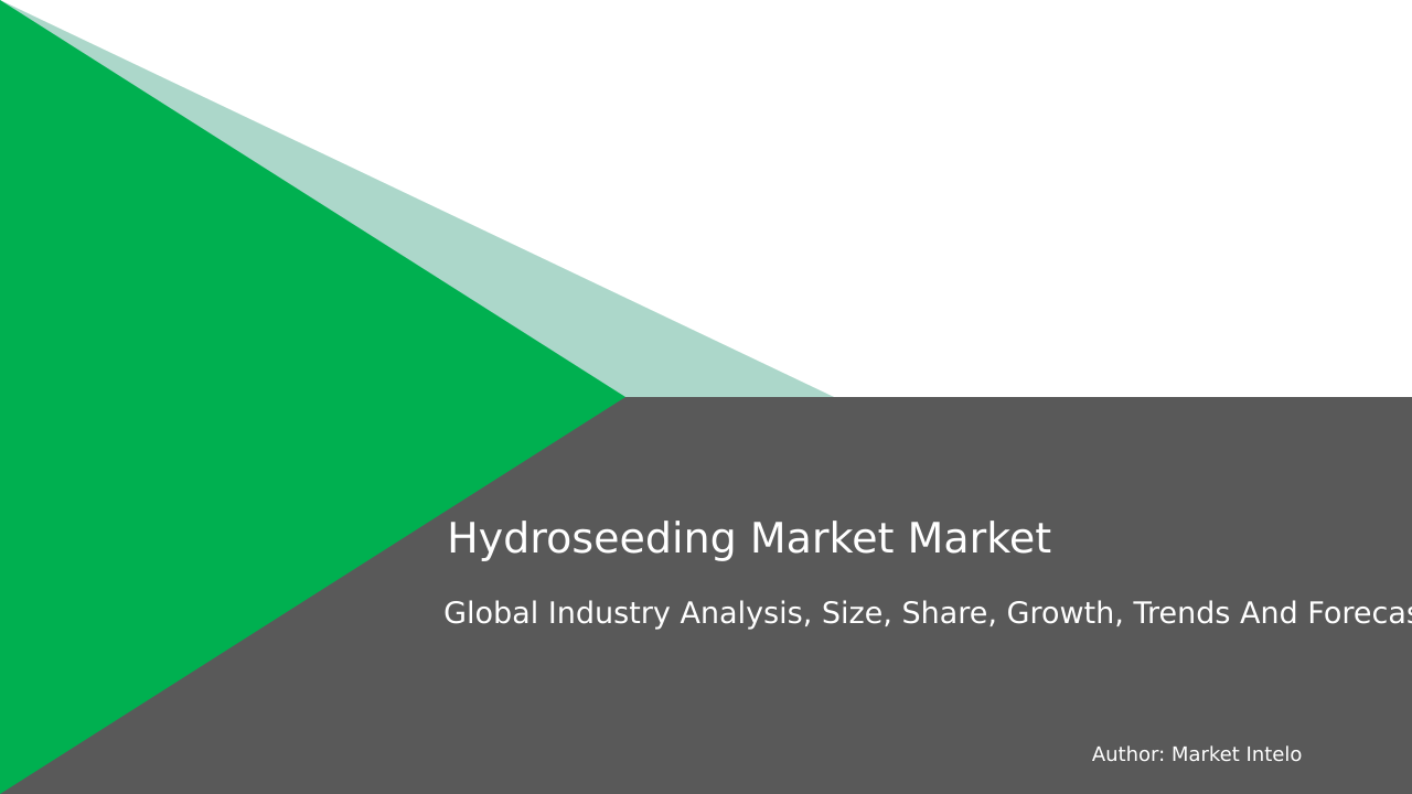 Hydroseeding Market Research Report 2033