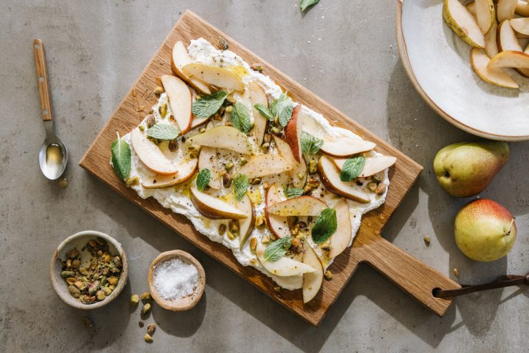 A Ricotta Board with Pears Is the Good Winter Appetizer